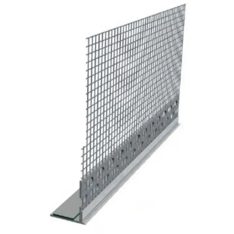Profilo 2781 PosaClima porta intonaco, per cappotto esterno, a L con rete, lunghezza 2,6 m Laatste Kans