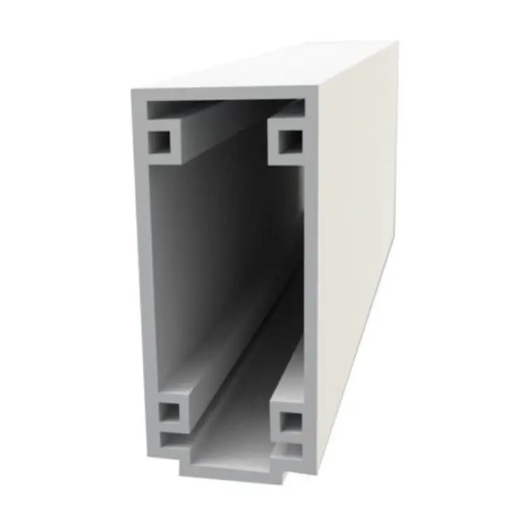 Tijdelijk Beschikbaar Traverso inferiore Klima PosaClima, profilo scatolato estruso, sezione 40x45x3000 mm, PVC finitura Alluminio