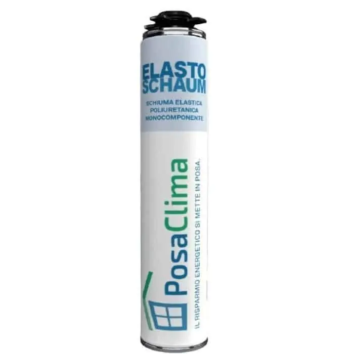 Schiuma Elastoschaum PosaClima, per giunti e serramento, poliuretanica flessibile, bombola 750 ml per pistola Aanbieding