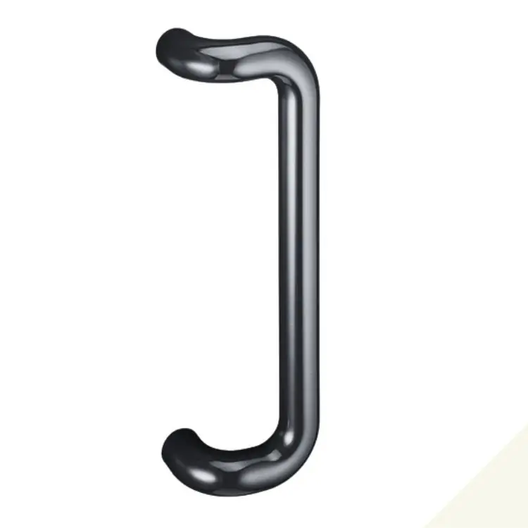Maniglione D con doppia curvatura per porta Pba, interasse 350 mm, diametro 35 mm, terminali tondi, in poliammide 6 bianco Voordeelprijs