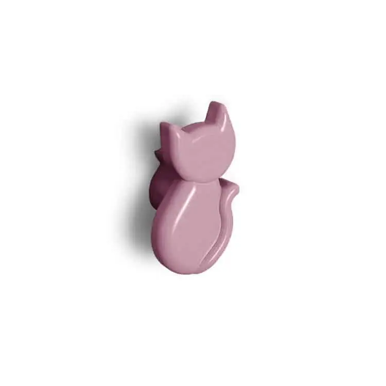 Hoge Kwaliteit Pomello a forma di Farfalla per mobili, Polideas 27x56x24 mm, Rosa
