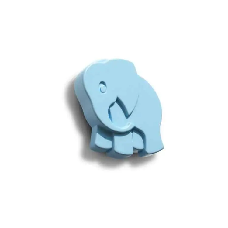 Pomello a forma di Elefantino per mobili, Polideas 53X56 mm, Azzurro Meest Verkocht
