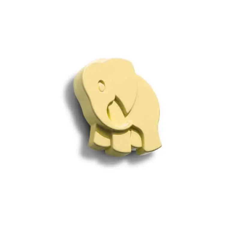 Pomello a forma di Elefantino per mobili, Polideas 53X56 mm, Giallo Betrouwbaar