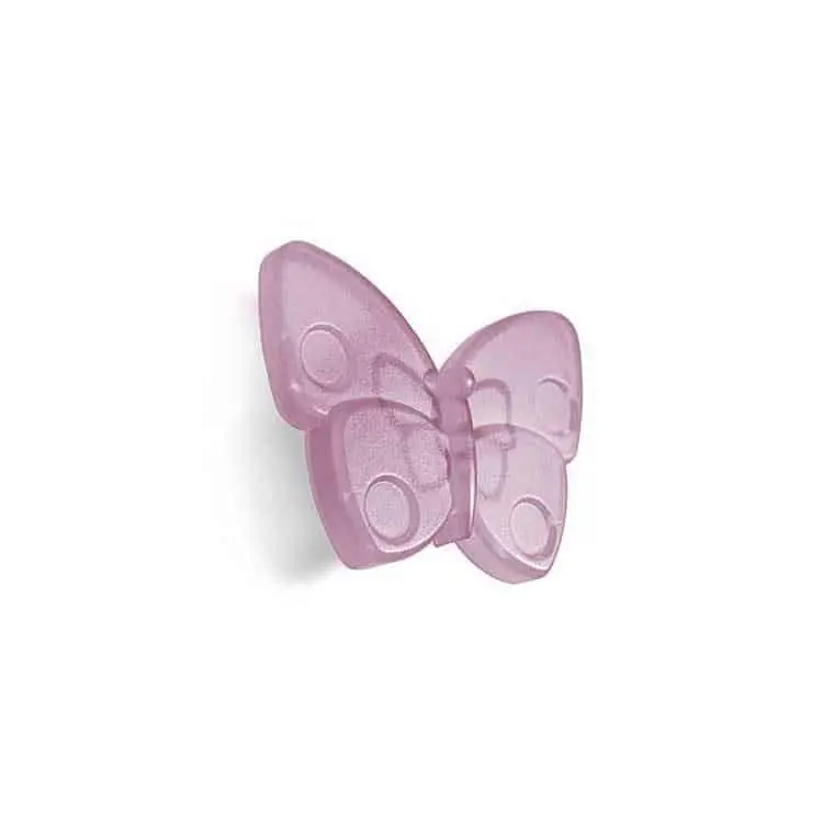 Pomello a forma di Farfalla per mobili, Polideas 53X56 mm, Rosa Merkproduct