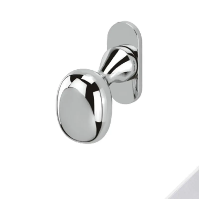 Voordeelprijs Maniglia martellina Dk Melanzana Olivari per serramento, lunghezza quadro 7x42 mm, Ottone finitura Cromo Satinato