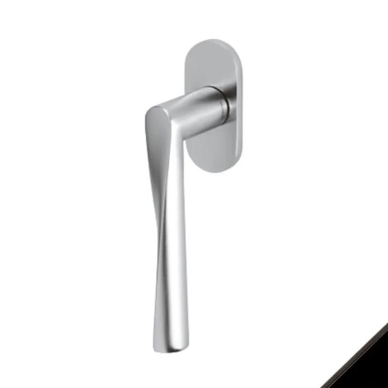 Beperkt Aanbod Maniglia martellina Dk Dynamic Olivari per serramento, lunghezza quadro 7x42 mm, Ottone finitura Nero Opaco