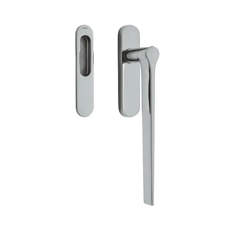 Beste Prijs Maniglione Lama Olivari per alzante scorrevole, versione singolo e nicchia esterna, spessore porta 68 mm, Ottone finitura Cromo Lucido