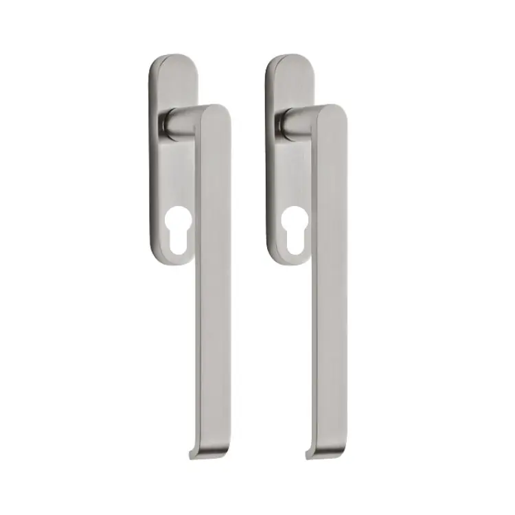 Voordeelprijs Maniglione Beta Olivari per alzante scorrevole, versione in coppia foro Yale, spessore porta 68 mm, Ottone finitura SuperInox Satinato
