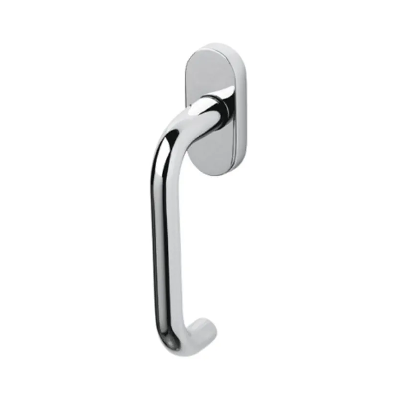 Actieprijs Maniglia martellina Dk Chiara Olivari per serramento, lunghezza quadro 7x42 mm, Ottone finitura Cromo Lucido