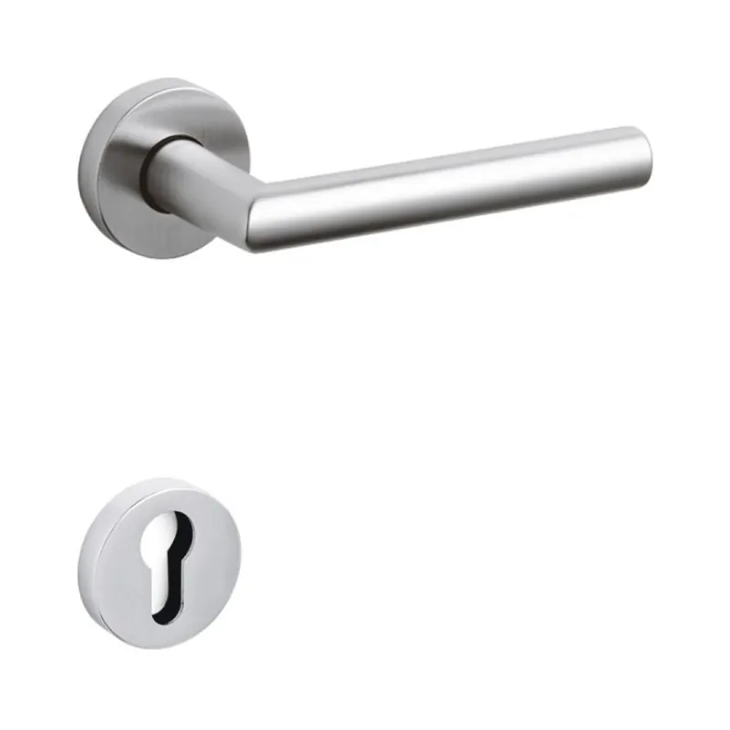 Bestel Nu Maniglia per porte Olivari serie Serenella, bocchetta foro per cilindro, in Ottone colore Cromato Opaco