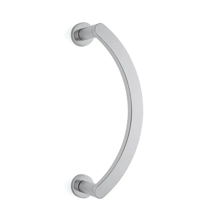 Actieprijs Maniglione Zancato Link Olivari per porta, interasse 300 mm, lunghezza 347 mm, Ottone finitura Cromo Satinato