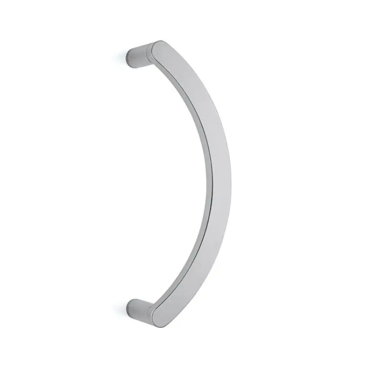 Weekendaanbieding Maniglione Zancato Link Olivari per porta, interasse 300 mm, lunghezza 325 mm, Ottone finitura Cromo Satinato