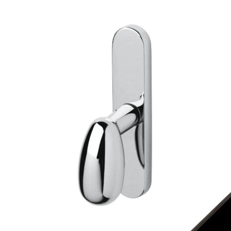 Maniglia per finestre Olivari serie Uovo, cremonese senza movimento, in Ottone colore Nero Opaco Snelle Levering