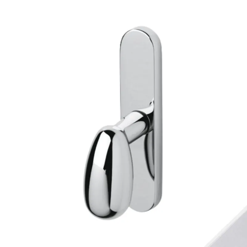 Maniglia per finestre Olivari serie Uovo, cremonese senza movimento, in Ottone colore Cromato Opaco Beperkt Aanbod
