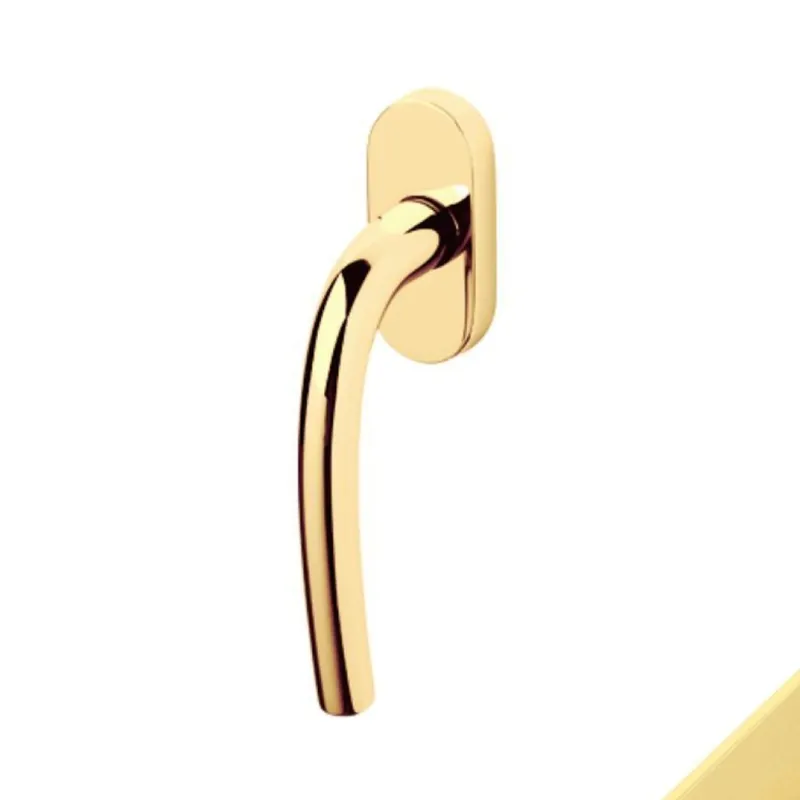 Koop Vandaag Maniglia martellina Dk Tizianella F Olivari per serramento, lunghezza quadro 7x42 mm, Ottone finitura SuperOro Satinato