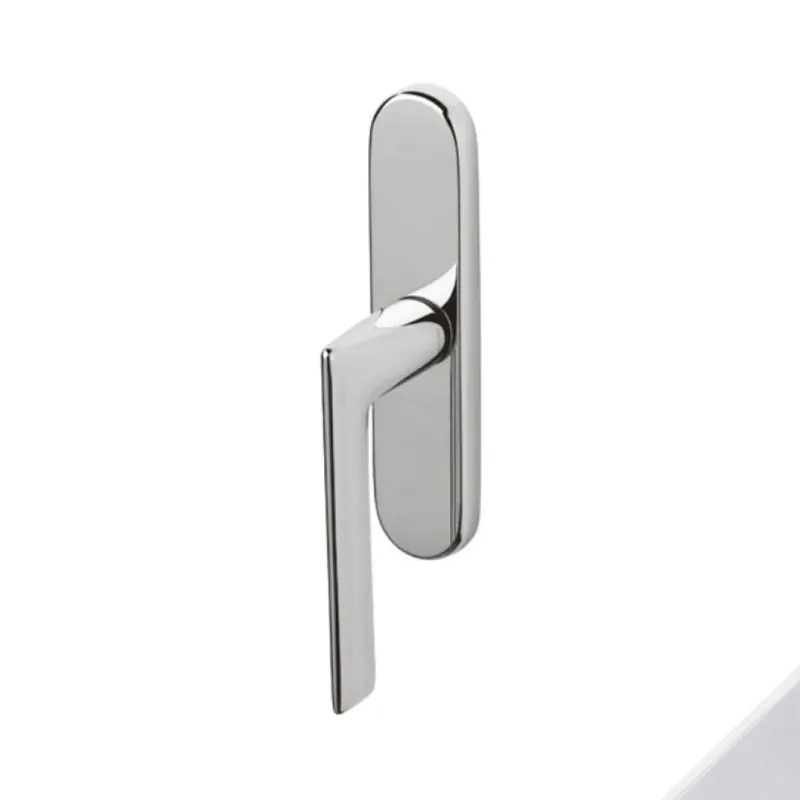 Maniglia per finestre Olivari serie Tecno, cremonese senza movimento, in Ottone colore Cromato Opaco Veilige Betaling