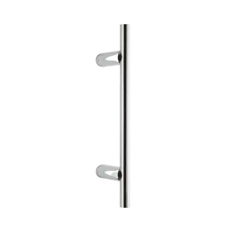 Weekendaanbieding Maniglione Zancato Stilo Olivari per porta, interasse 285 mm, lunghezza 445 mm, Ottone finitura Cromo Lucido