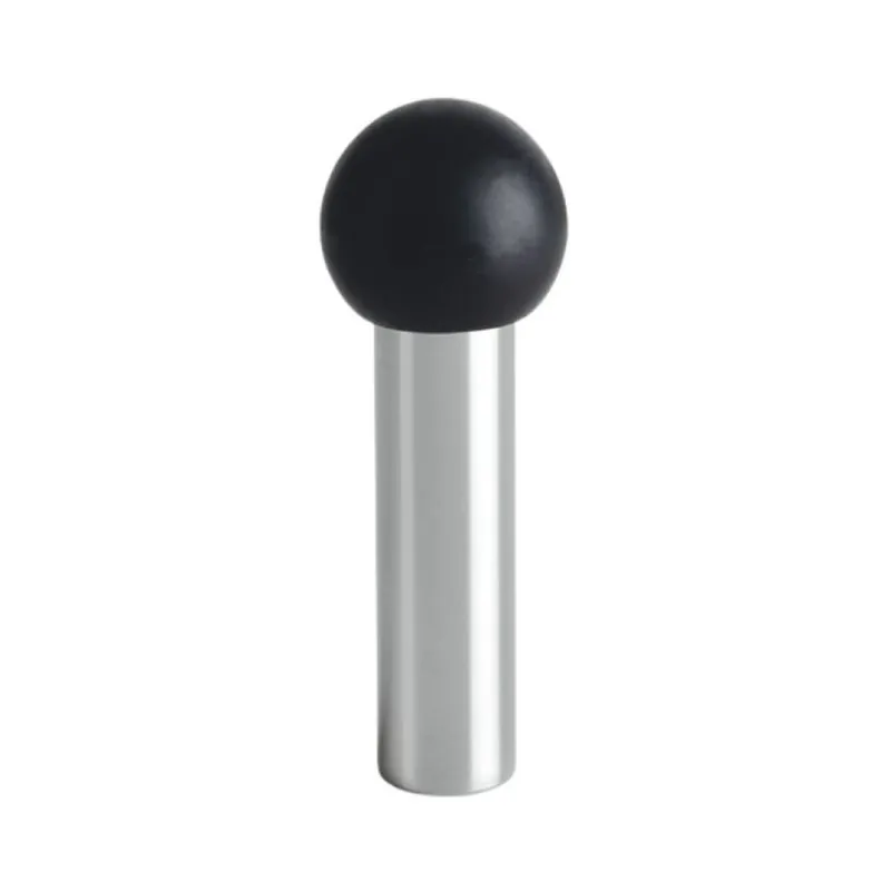 Fermaporta Stilo B123 Olivari da parete per interni, dimensione 14x 70 mm, gommino Nero diametro 25 mm, Ottone finitura Cromo Lucido Hete Deal