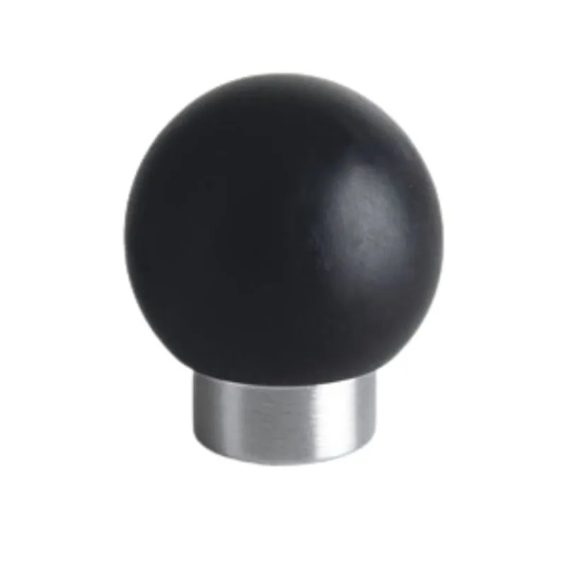 Betrouwbaar Fermaporta Stilo B121 Olivari da terra per interni, dimensione 14x28 mm, gommino Nero diametro 25 mm, Ottone finitura Cromo Satinato