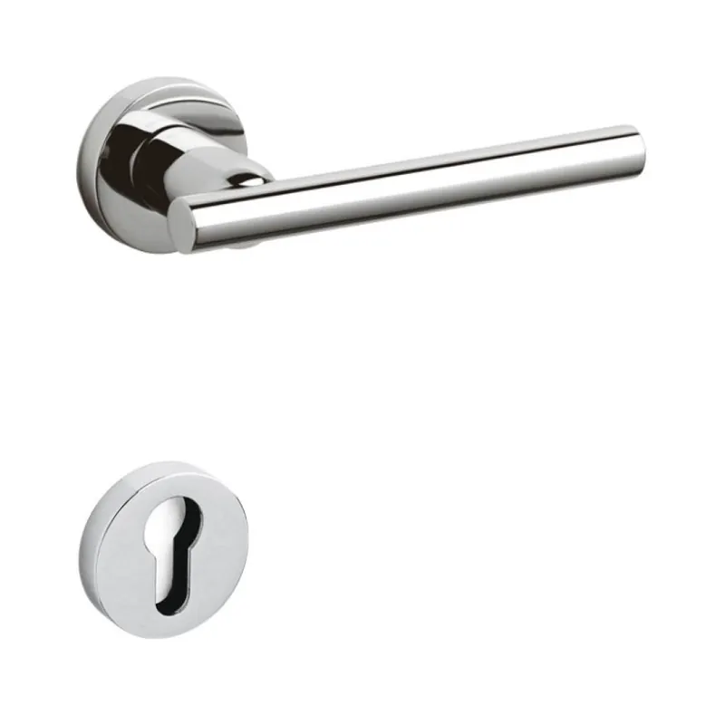 Nieuw Maniglia per porte Olivari serie Stilo, bocchetta foro per cilindro, in Ottone colore Cromato lucido