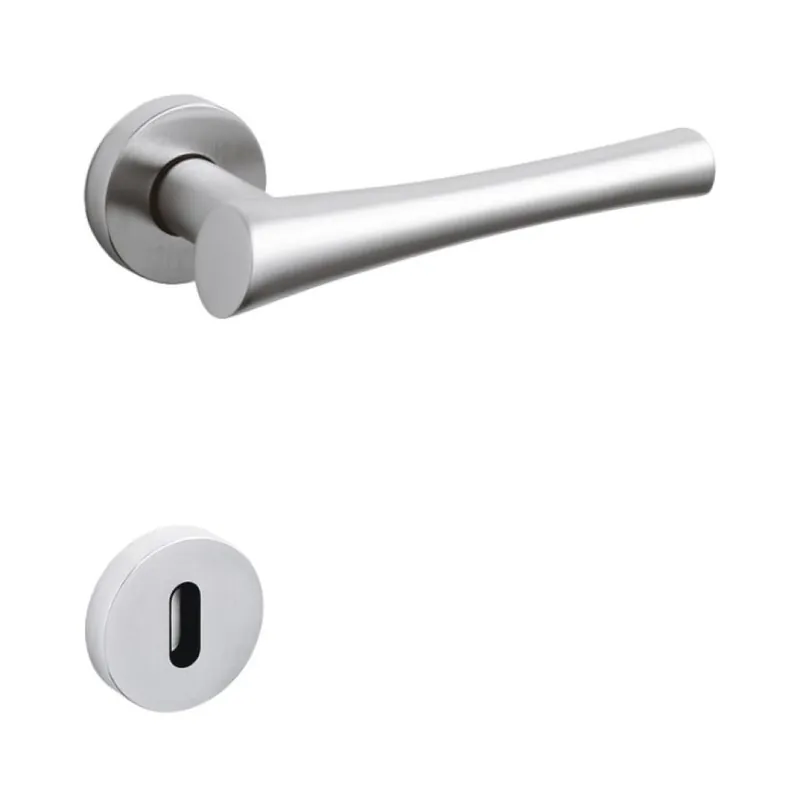 Aanbieding Maniglia per porte Olivari serie Sibilla, bocchetta foro normale, in Ottone colore Cromato Opaco
