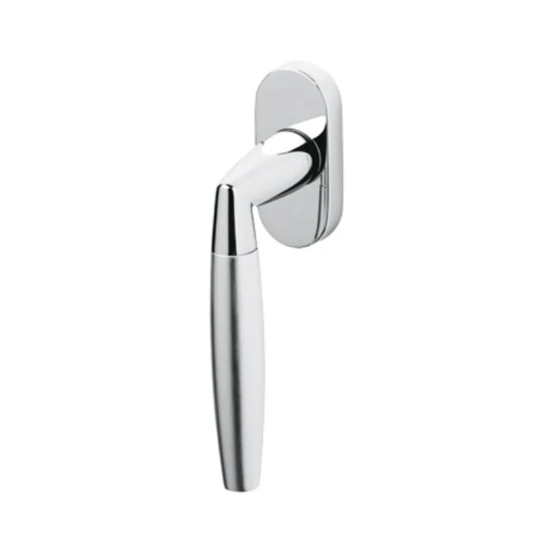 Seizoensaanbieding Maniglia per finestre Olivari serie Sector, DK in Ottone colore Cromo Lucido + Cromato Opaco