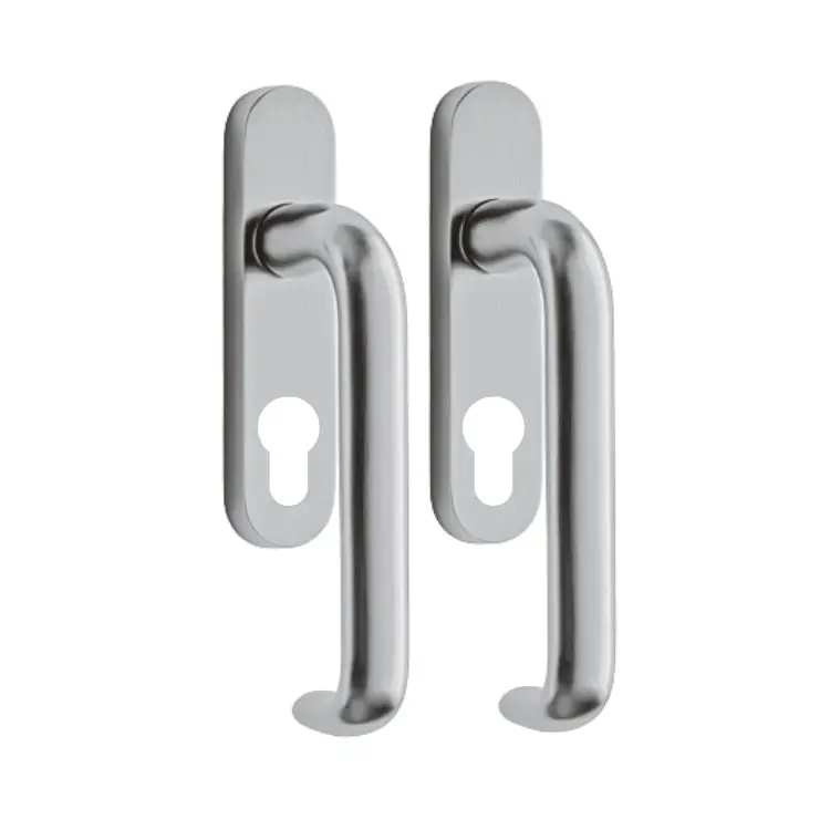Seizoensaanbieding Maniglione Polo Olivari per alzante scorrevole, versione corto in coppia foro Yale, spessore porta 68 mm, Ottone finitura Cromo Satinato