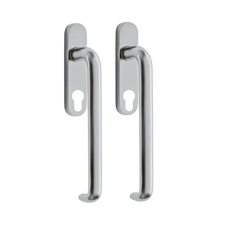 Maniglione Polo Olivari per alzante scorrevole, versione in coppia foro Yale, spessore porta 68 mm, Ottone finitura Cromo Satinato Direct Verzonden