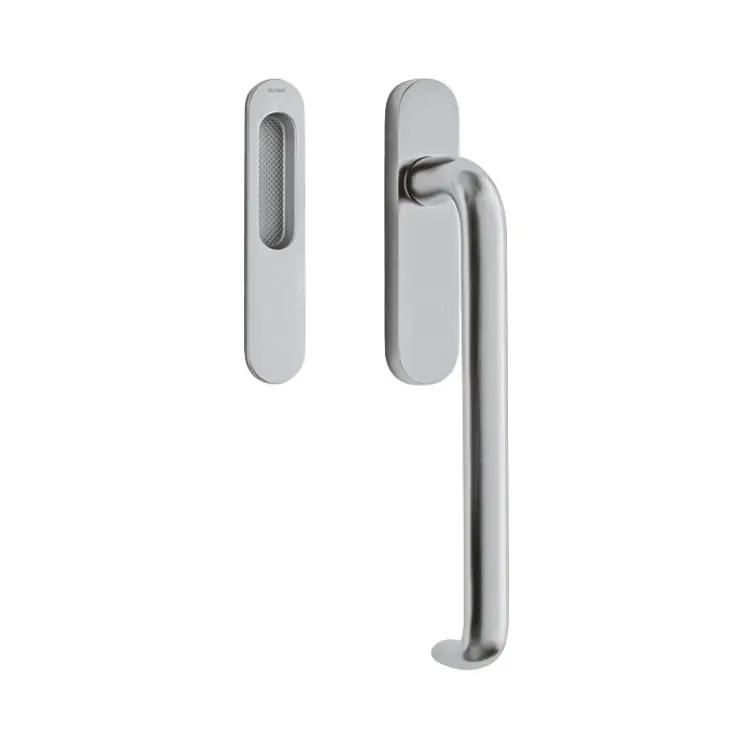 Maniglione Polo Olivari per alzante scorrevole, versione singolo e nicchia esterna, spessore porta 68 mm, Ottone finitura Cromo Satinato Lage Prijs