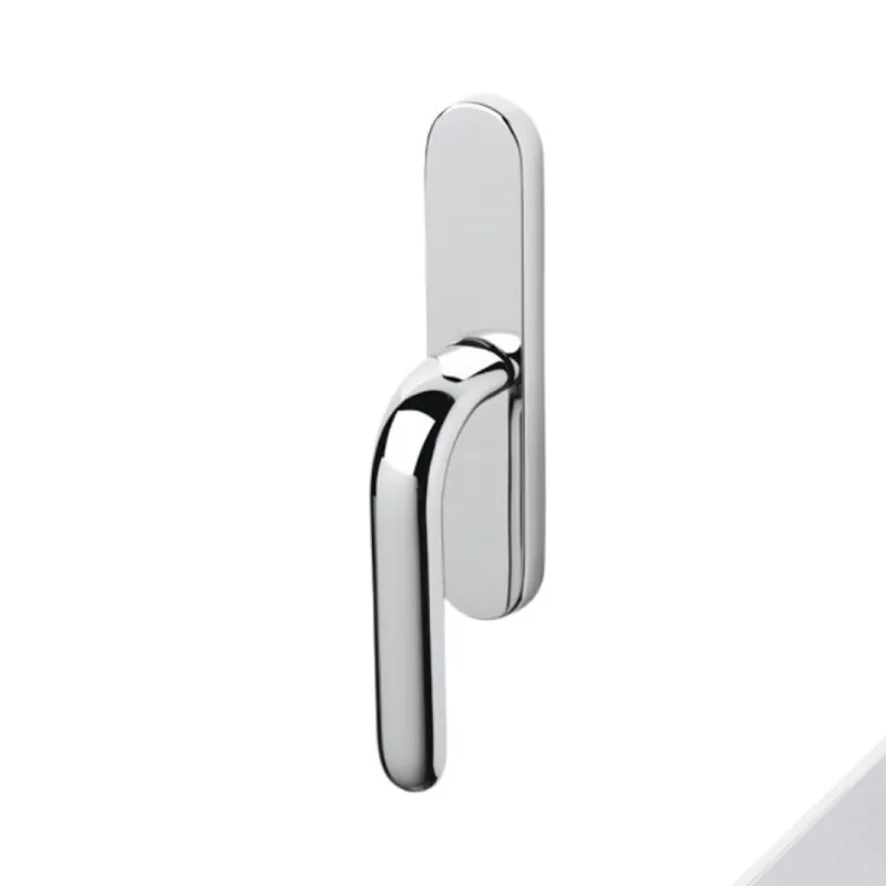 Maniglia per finestre Olivari serie Polo, cremonese senza movimento, in Ottone colore Cromato Opaco Shop Nu