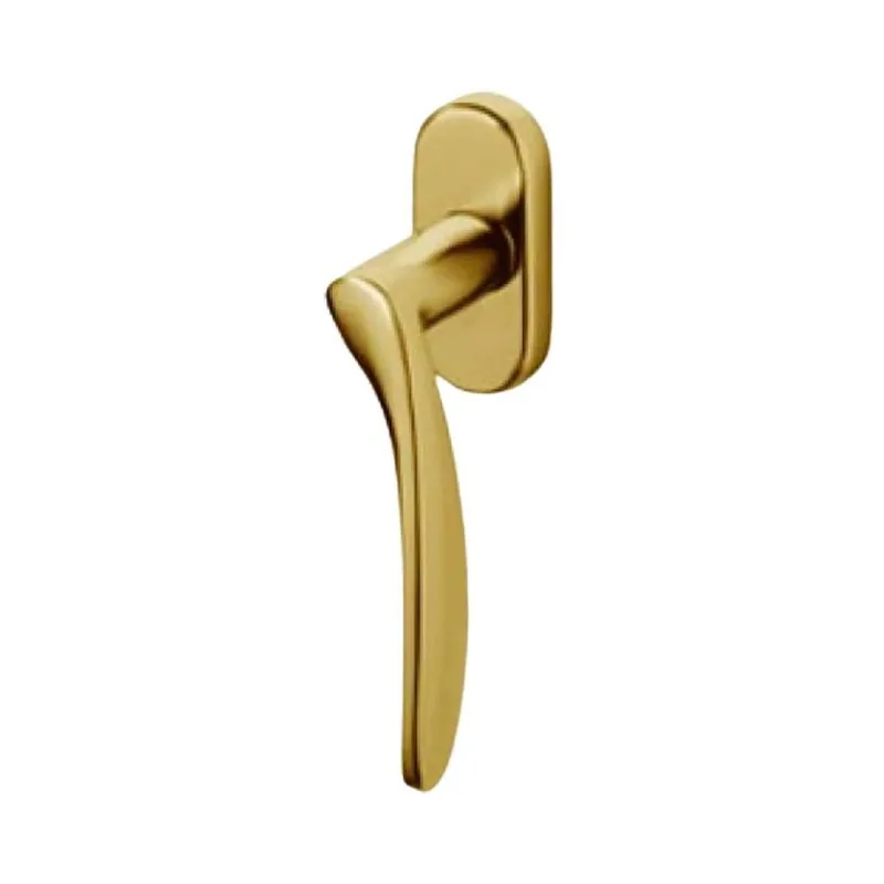 Maniglia martellina Dk Novella Olivari per serramento, lunghezza quadro 7x42 mm, Ottone finitura SuperOro Satinato Flitsaanbieding