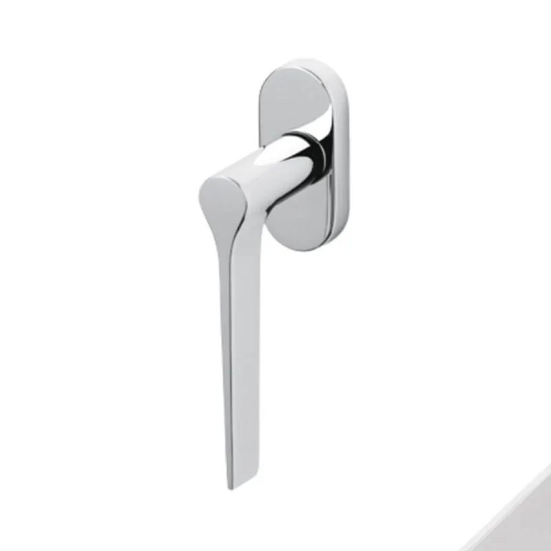 Gereduceerde Prijs Maniglia martellina Dk Lama Olivari per serramento, lunghezza quadro 7x42 mm, Ottone finitura Cromo Satinato