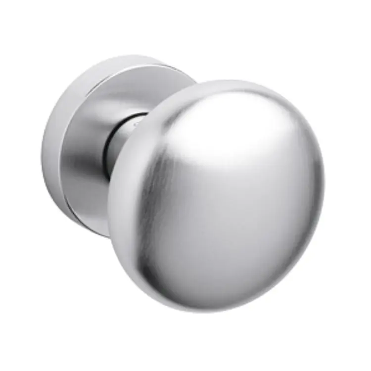 Exclusieve Aanbieding Pomolo tondo Edison Olivari, per porta ingresso, rosetta tonda libera, impugnatura 60 mm, Ottone finitura Cromo Satinato
