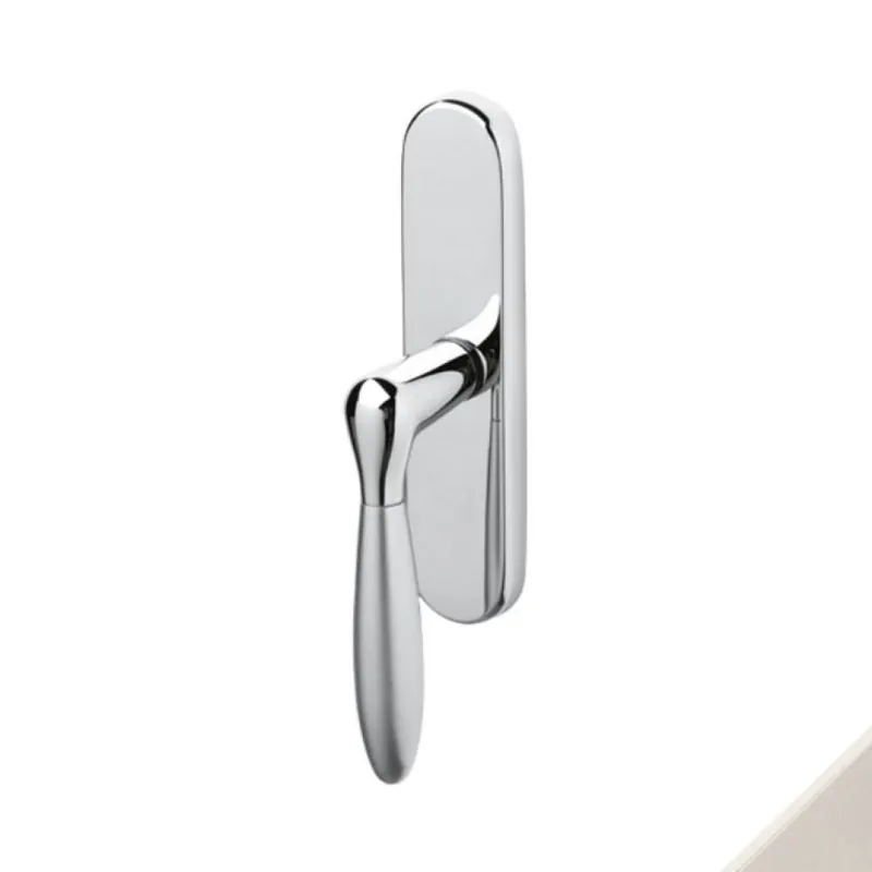 Dagaanbieding Cremonese Comet Olivari per finestra, impugnatura maniglia, senza movimento, Ottone finitura Cromo Lucido/SuperNichel Satinato