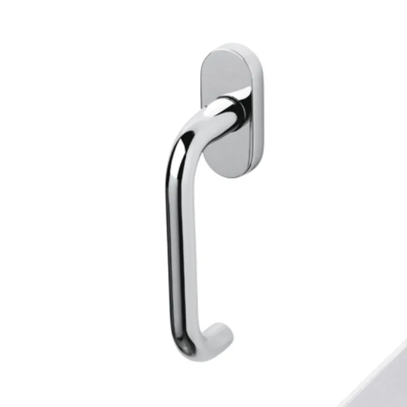 Direct Verzonden Maniglia martellina Dk Chiara Olivari per serramento, lunghezza quadro 7x42 mm, Ottone finitura Cromo Satinato