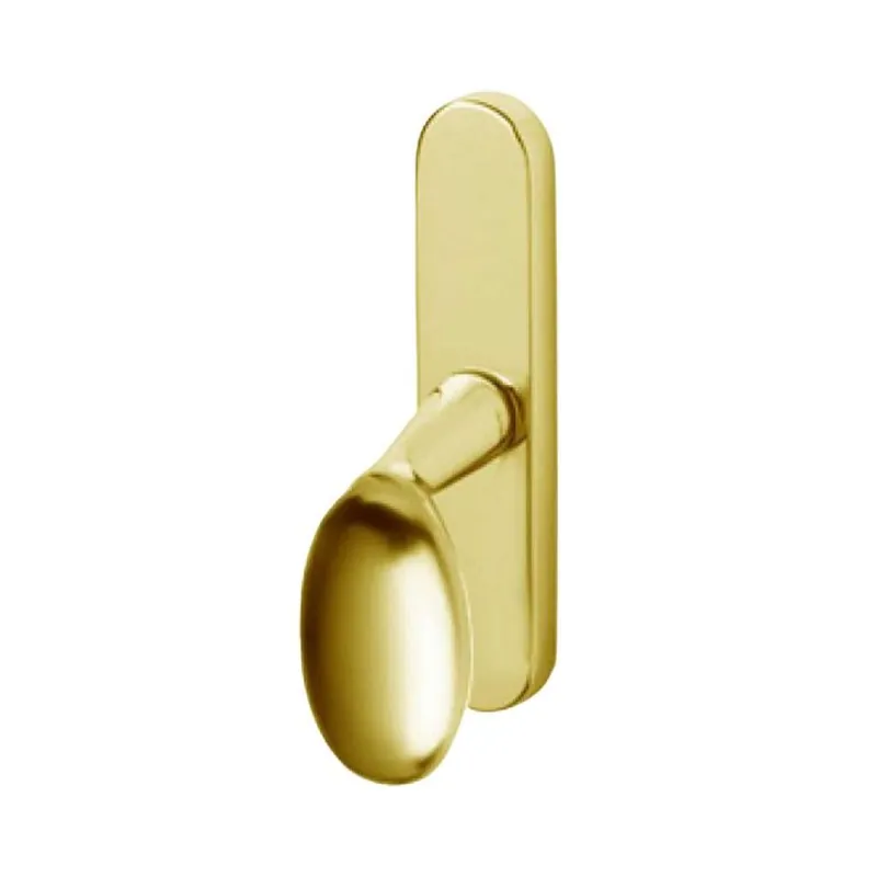 Cremonese Blindo Olivari per finestra, impugnatura maniglia, senza movimento, Ottone finitura SuperOro Satinato Weekendaanbieding