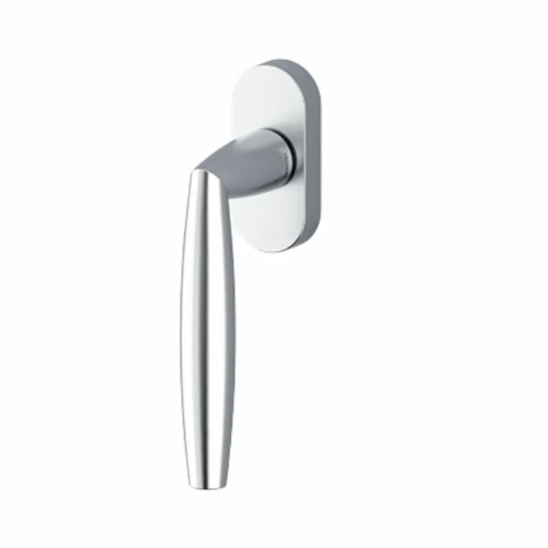 Maniglia martellina Dk Aurelia Olivari per serramento, lunghezza quadro 7x42 mm, Ottone finitura Cromo Satinato Lage Kosten