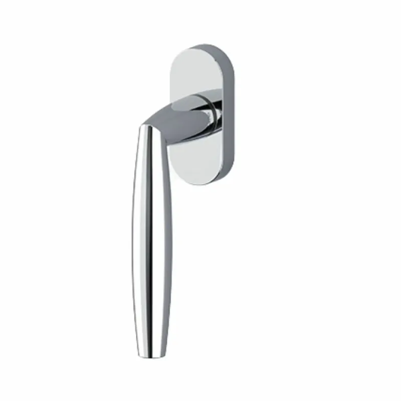 Tijdelijk Beschikbaar Maniglia martellina Dk Aurelia Olivari per serramento, lunghezza quadro 7x42 mm, Ottone finitura Cromo Lucido