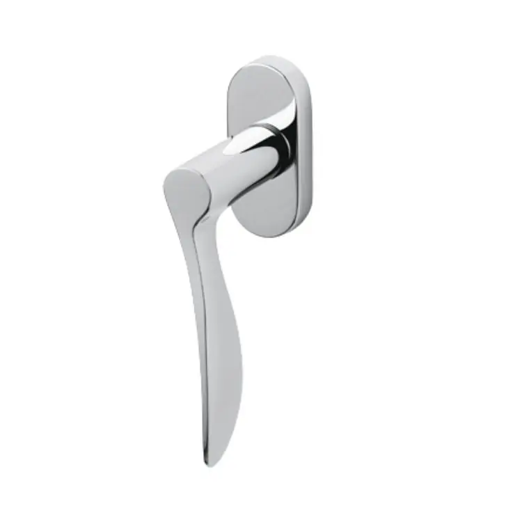 Maniglia martellina Dk Agata Olivari per serramento, lunghezza quadro 7x42 mm, Ottone finitura Cromo Lucido Direct Verzonden