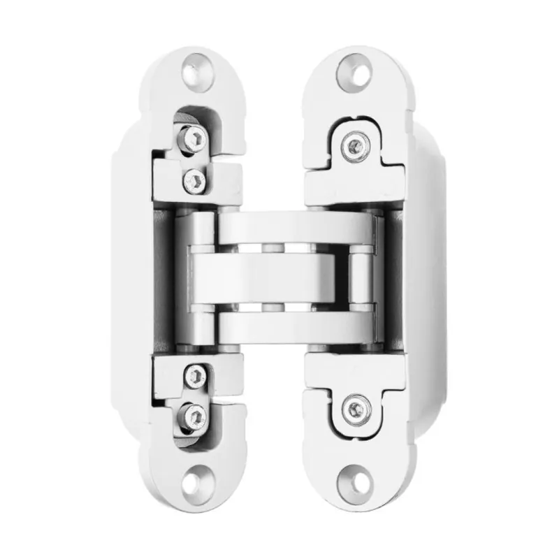 Beperkte Voorraad Cerniera a scomparsa IN300 Invisacta Otlav, per porte filo muro, portata 60 Kg, dimensione 120x30 mm, portata 60 Kg, regolabile su 3 assi, Zama finitura Bianco