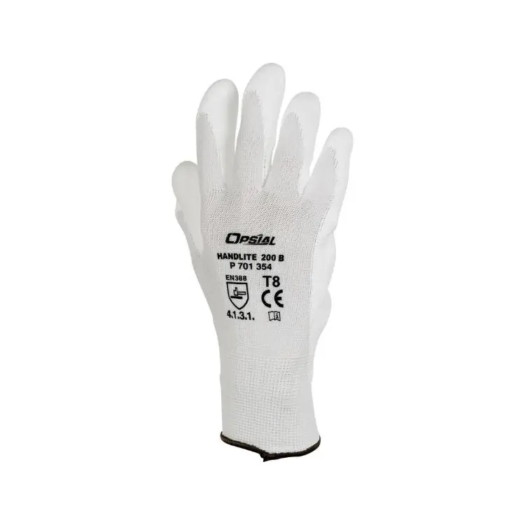 Guanti tecnici Handlite 200B Opsial, con rivestimento in poliuretano, taglia L 9, colore Bianco Koopje
