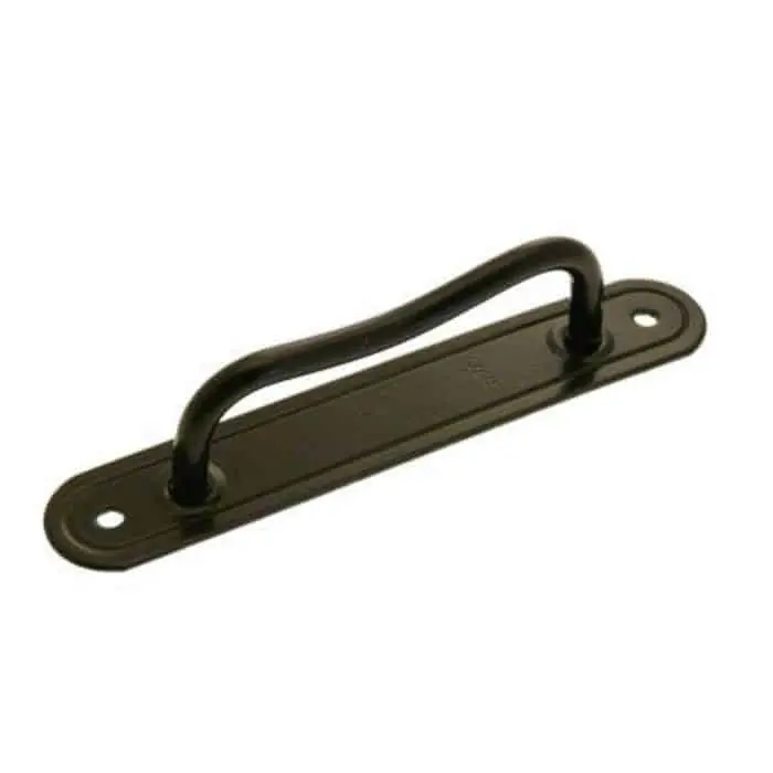 Maniglia per persiane 8605 Omad, lunghezza 175 mm, serie tonda, finitura Verniciato Nero Meest Verkocht