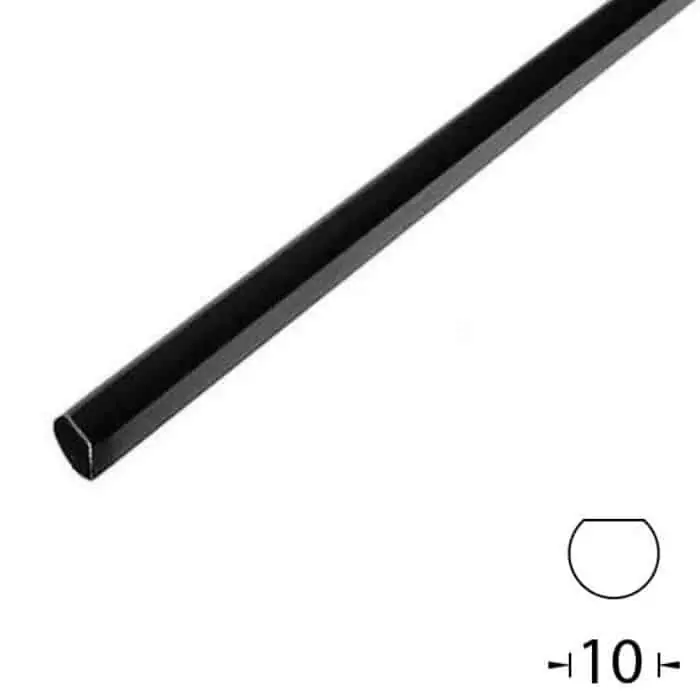 Weekendaanbieding Asta per spagnolette Omad 8550, diametro 10 mm, lunghezza 1600 mm, finitura Nero