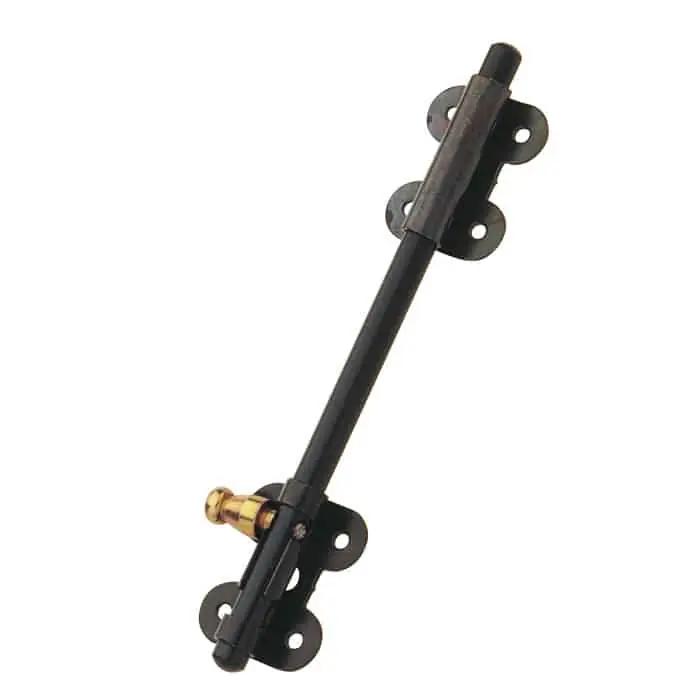 Catenaccio verticale Omad 7551, lunghezza 400 mm, terminale tondo, finitura Verniciato Nero Hete Deal