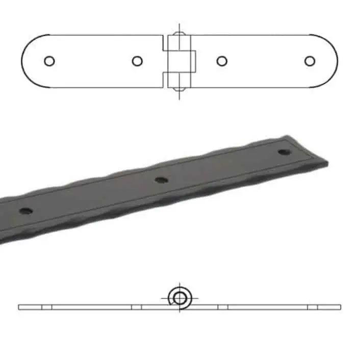 Asenera serie quadra 4320 Omad, lunghezza 250x250 mm, altezza 35 mm, finitura Verniciato Nero Rechtstreeks Van De Fabrikant