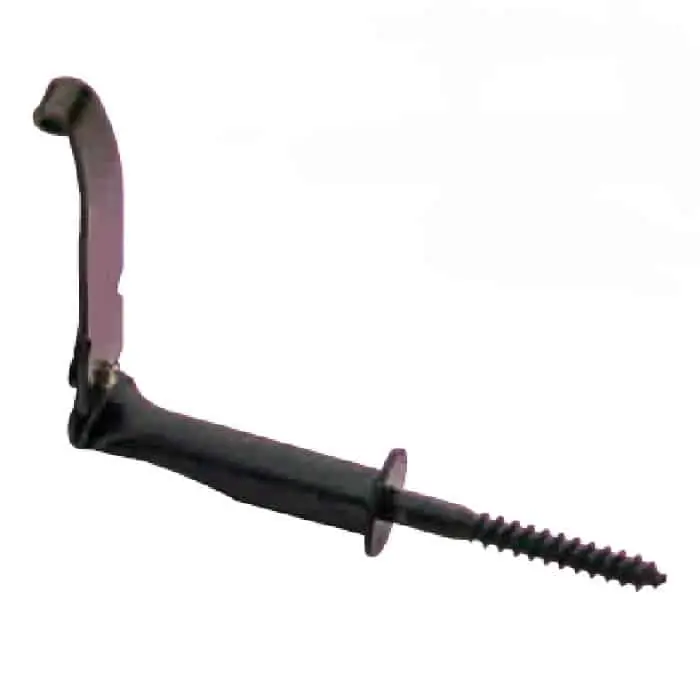 Beperkte Voorraad Fermascuri ad avvitare per porte-balconi 1619 OMAD, vite 80 mm, lunghezza 70 mm, finitura Verniciato Nero