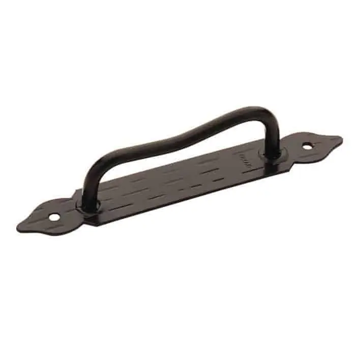 Maniglia per persiane 1605 Omad, lunghezza 190 mm, serie cuore, finitura Verniciato Nero Goedkoop