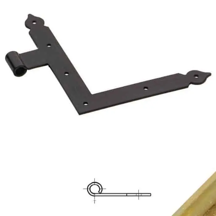 Squadro diametro 12 serie cuore 1376 Omad, lato sinistro, occhio laterale, lunghezza 250 mm, altezza 300 mm, finitura Iridizzato Tropicale Nu Kopen