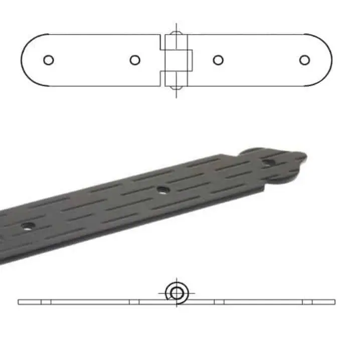 Asenera serie cuore 1320 Omad, lunghezza 150x150 mm, altezza 35 mm, finitura Verniciato Nero Gecertificeerd