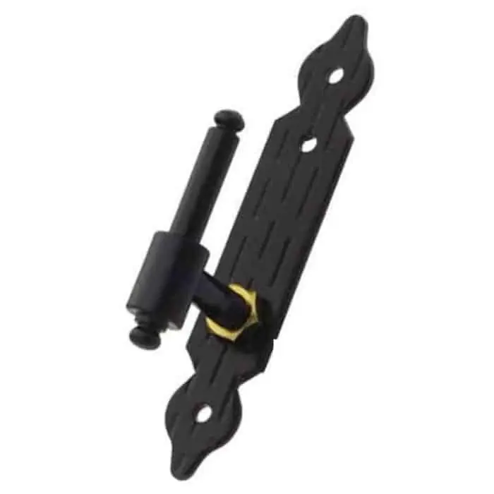 Cardini Omad 1235 su lama regolabile, diametro 12 mm, distanza cardine 90 mm, serie 1000 cuore, finitura Verniciato Nero Premium